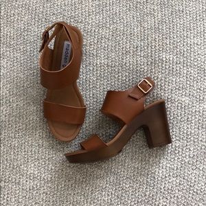Madden Girl Lori Cognac wedges